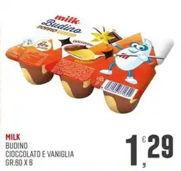 Maxipiù Milk Budino Cioccolato e Vaniglia offerta