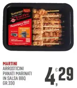 Maxipiù Martini arrostitini panati marinati in salsa bbq offerta