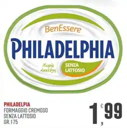 Maxipiù Philadelphia formaggio cremoso senza lattosio offerta