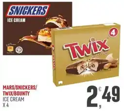 Maxipiù Mars/Snickers/Twix/Bounty Ice Cream offerta