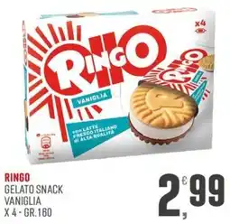 Maxipiù Ringo gelato snack vaniglia offerta