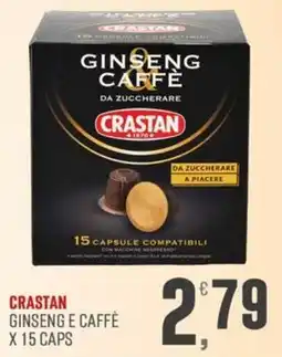 Maxipiù Ginseng e caffè Crastan offerta