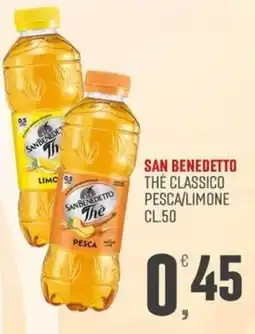 Maxipiù San Benedetto Thè classico pesca/limone offerta