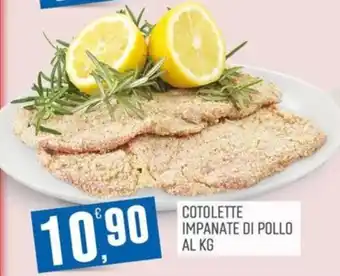 Cotolette impanate di pollo