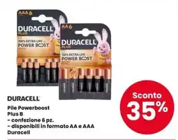 Eurospar Duracell Pile Powerboost Plus B offerta