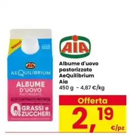 Eurospar Album d'uovo pastorizzato AeQuilibrium Aia offerta
