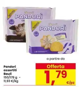 Eurospar Pandorì assortiti Bauli offerta