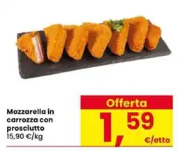 Eurospar Mozzarella in carrozza con prosciutto offerta