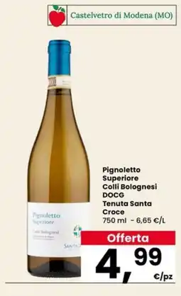 Eurospar Pignoletto Superiore Colli Bolognesi DOCG Tenuta Santa Croce offerta