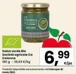 Eurospar Salsa verde Bio Società agricola Ca Colonna offerta