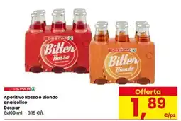 Eurospar Aperitivo Rosso o Biondo analcolico Despar offerta