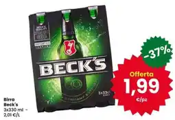 Eurospar Birra Beck's offerta