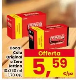 Eurospar Coca-Cola Original o Zero lattina offerta