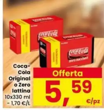 Eurospar Coca-Cola Original o Zero lattina offerta