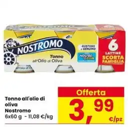 Eurospar Tonno all'olio di oliva Nostromo offerta