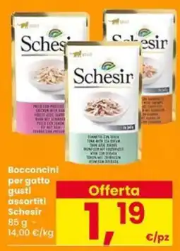 Eurospar Bocconcini per gatto gusti assortiti Schesir offerta
