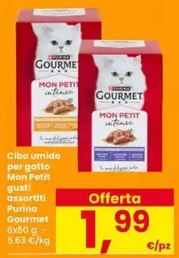 Eurospar Cibo umido per gatto Mon Petit gusti assortiti Purina Gourmet offerta