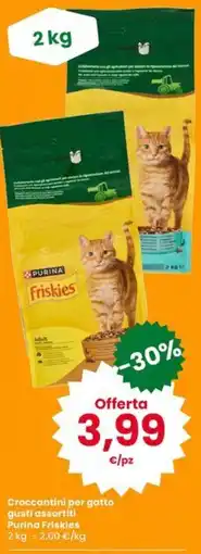 Eurospar Crocchettini per gatto gusti assortiti Purina Friskies offerta