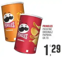 Maxipiù Pringles patatine original/paprika offerta