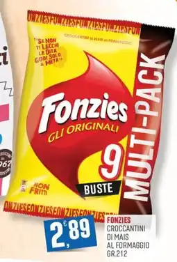 Maxipiù Fonzies croccantini di mais al formaggio offerta