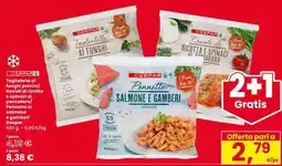 Eurospar Pennette salmone e gamberi Despar offerta