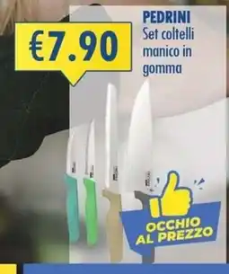 Magika Shop Pedrini set coltelli manico in gomma offerta