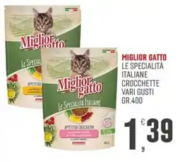 Maxipiù Miglior gatto Le specialità italiane crocchette offerta