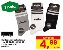 Eurospar Calze tennis Diadora offerta