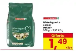 Eurospar Misto legumi e cereali Despar offerta