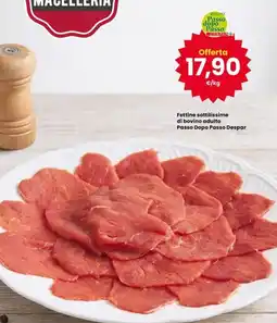 Eurospar Fettine sottillissime di bovino adulto Passo Dopo Passo Despar offerta