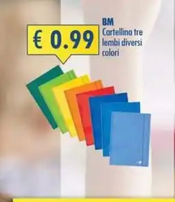Magika Shop BM Cartellina tre lembi diversi colori offerta