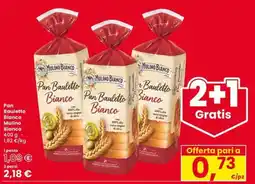 Eurospar Pan Bauletto Bianco Mulino Bianco offerta