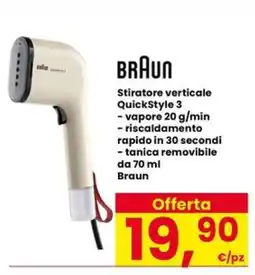 Eurospar Braun stiratore verticale QuickStyle 3 offerta