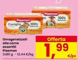 Eurospar Omogeneizzati alla carne assortiti Plasmon offerta