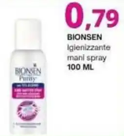 Irys Bionsen igienizzante mani spray offerta