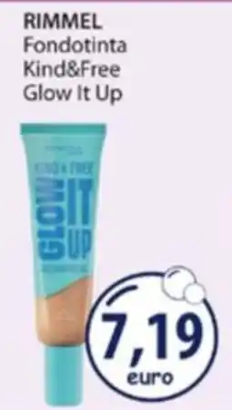 Acqua & Sapone Rimmel Fondotinta Kind&Free Glow It Up offerta