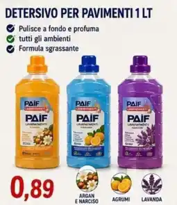 A Casa Mia Detersivo per pavimenti Paif offerta