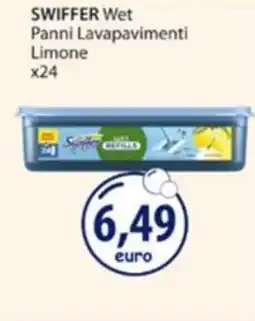 Acqua & Sapone Swiffer Wet Panni Lavapavimenti Limone offerta