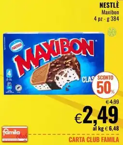 Famila Market Maxibon classic Nestlé offerta