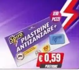 Irys Spira piastrine antizanzare+ offerta