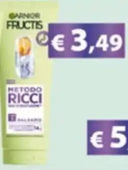 Acqua & Sapone Garnier Fructis Metodo Ricci Balsamo offerta