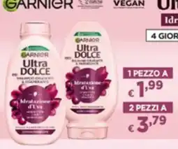 Acqua & Sapone Garnier Ultra Dolce Shampoo e Balsamo offerta