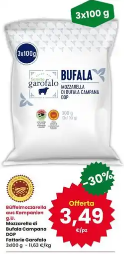 Interspar Mozzarella di Bufala Campana DOP Fattorie Garofalo offerta