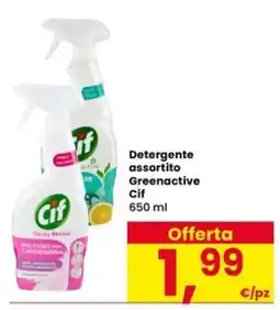 Eurospar Detergente assortito Greenactive Cif offerta