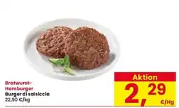 Interspar Bratwurst-Hamburger Burger di salsiccia offerta