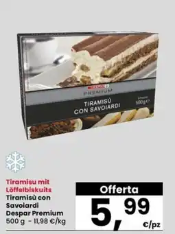 Interspar Tiramisù con Savoiardi Despar Premium offerta