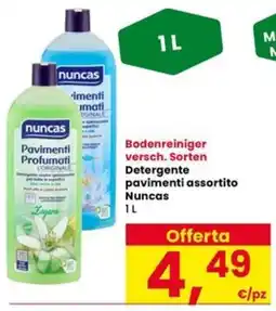 Interspar Detergente pavimenti assortito Nuncas offerta