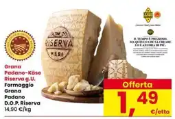 Interspar Grana Padano-Käse Riserva g.U. Formaggio Grana Padano D.O.P. Riserva offerta
