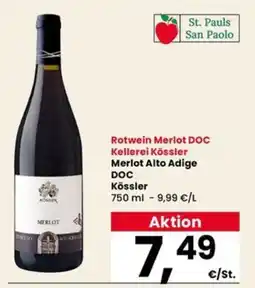 Interspar Rotwein Merlot DOC Kellerei Kössler offerta