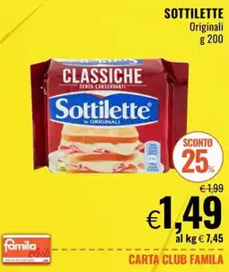 Famila Market Sottilette classiche offerta